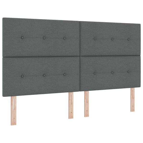 vidaXL Boxspring &aacute;gy matraccal S&ouml;t&eacute;tsz&uuml;rke 90x190 cm Sz&ouml;vet sz&ouml;vet