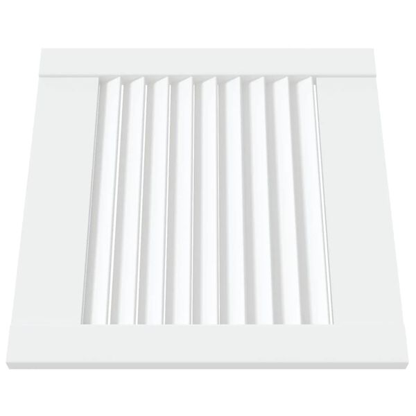 vidaXL feh&eacute;r t&ouml;m&ouml;r fenyőfa lamell&aacute;s szekr&eacute;nyajt&oacute; 39,5 x 39,4 cm