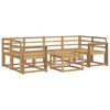 vidaXL K&uuml;lt&eacute;ri kanap&eacute; szett 7 pcs Feh&eacute;r 59 x 59 x 37 cm T&ouml;m&ouml;r Ak&aacute;cfa