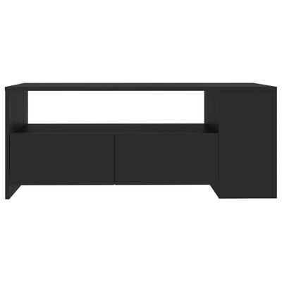 vidaXL fekete szerelt fa dohányzóasztal 102 x 55 x 42 cm