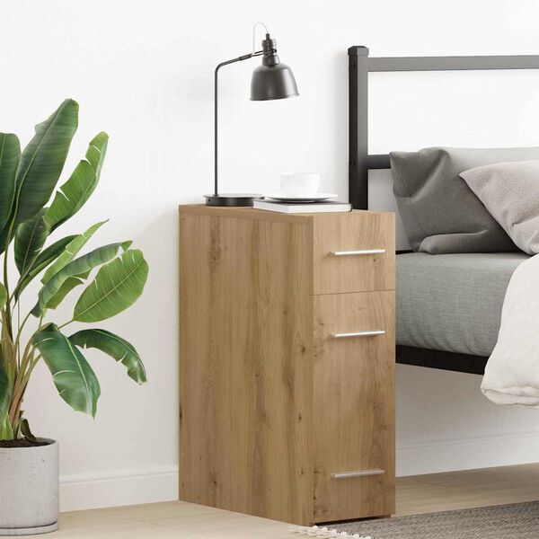 vidaXL Patik&aacute;rius szekr&eacute;ny k&eacute;zműves t&ouml;lgy 20 x 45.5 x 60 cm Faanyag