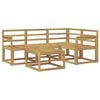 vidaXL K&uuml;lt&eacute;ri kanap&eacute; szett 5 pcs Feh&eacute;r 59 x 59 x 37 cm T&ouml;m&ouml;r Ak&aacute;cfa