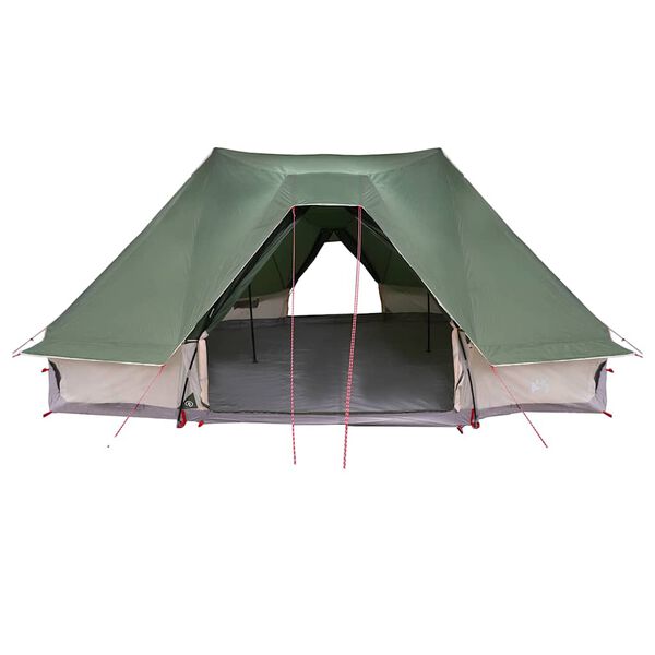 vidaXL Családi Tipi sátor tetővel Zöld 680 x 430 x 270 cm