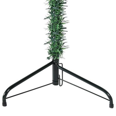 vidaXL zöld vékony fél műkarácsonyfa állvánnyal 150 cm
