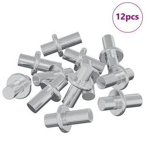 vidaXL Polc Peg 12 pcs Ez&uuml;st 8,6 x 8,6 x 14,6 mm Ac&eacute;l