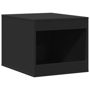 vidaXL fekete szerelt fa macskaalomdoboz 47 x 59 x 42 cm