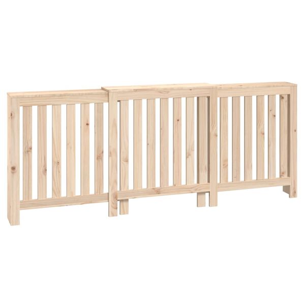 vidaXL t&ouml;m&ouml;r fenyőfa radi&aacute;torburkolat 210x21x85 cm