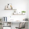 vidaXL 2 db k&eacute;k MDF lebegő fali polc 90 x 23,5 x 3,8 cm
