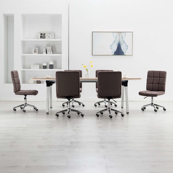 vidaXL 6 db t&oacute;psz&iacute;nű sz&ouml;vet &eacute;tkezősz&eacute;k