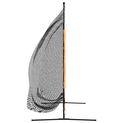 vidaXL fekete és narancssárga poliészter golfháló 215 x 107 x 216 cm