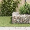 vidaXL kocka alakú acélhuzal gabion magaságyás 40 x 40 x 40 cm