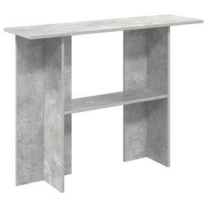 vidaXL Konzolasztal Betonsz&uuml;rke 100 x 30 x 75 cm Szerelt Fa