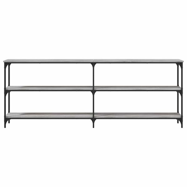 vidaXL sz&uuml;rke sonoma sz&iacute;nű szerelt fa konzolasztal 200x29x75 cm