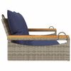 vidaXL sz&uuml;rke polyrattan hintapad p&aacute;rn&aacute;kkal 109 x 62 x 40 cm