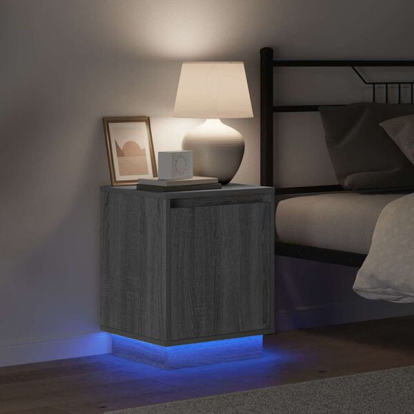 vidaXL &Eacute;jjeliszekr&eacute;ny Sz&uuml;rke 39 x 34,5 x 50 cm Faanyag