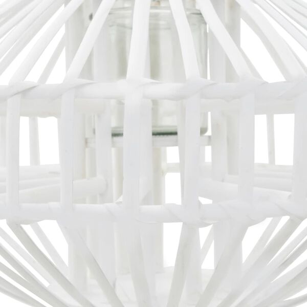 vidaXL feh&eacute;r fonott vessző f&uuml;ggő gyertyatart&oacute; l&aacute;mp&aacute;s