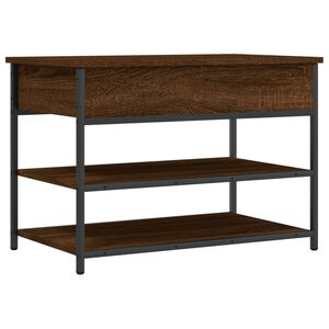 vidaXL barna t&ouml;lgy sz&iacute;nű szerelt fa cipőt&aacute;rol&oacute; pad 70x42,5x50 cm