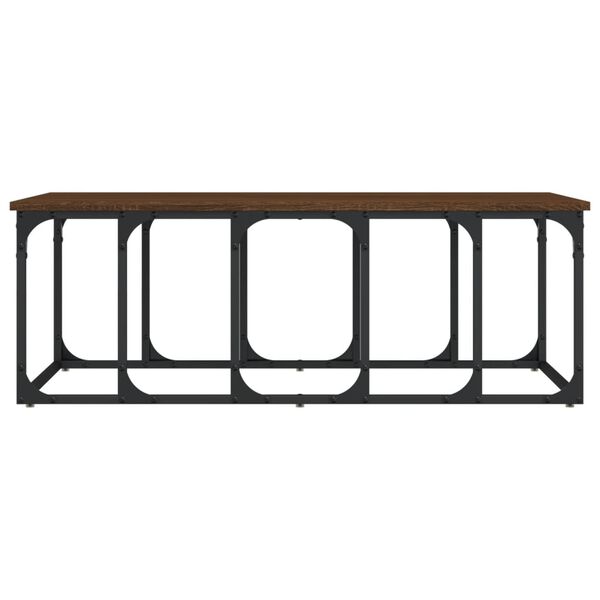 vidaXL barna tölgyszínű szerelt fa dohányzóasztal 100 x 50 x 35,5 cm