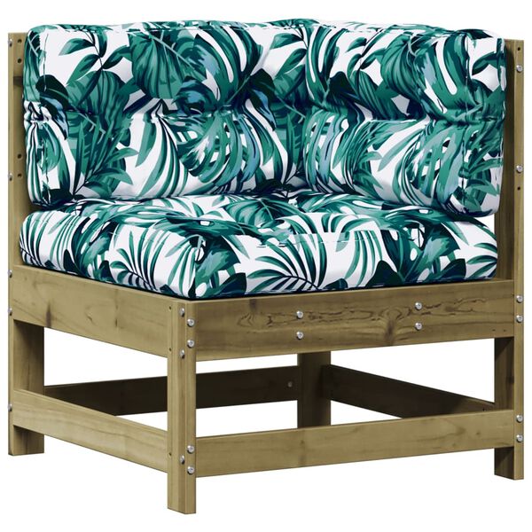 vidaXL 7 r&eacute;szes impregn&aacute;lt fenyőfa kerti &uuml;lőgarnit&uacute;ra p&aacute;rn&aacute;val