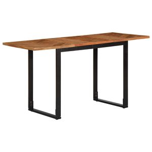 vidaXL t&ouml;m&ouml;r ak&aacute;cfa fa &eacute;tkezőasztal 140 x 70 x 75 cm