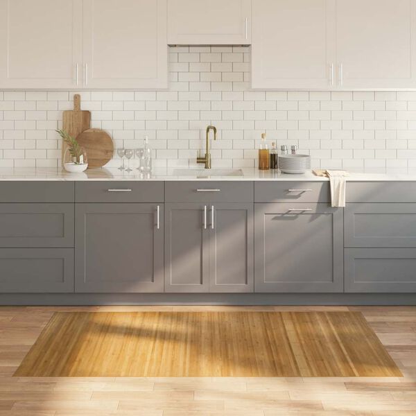 vidaXL n&eacute;gysz&ouml;gletű term&eacute;szetes bambusz szőnyeg 100 x 200 cm