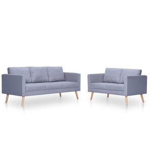 vidaXL vil&aacute;gossz&uuml;rke 2 szem&eacute;lyes &eacute;s 3 szem&eacute;lyes sz&ouml;vet kanap&eacute;szett