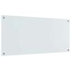 vidaXL Konyhai h&aacute;tfal Feh&eacute;r 110 x 50 cm edzett &uuml;veg