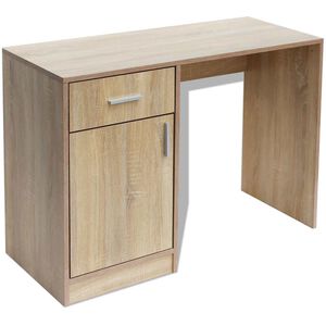 vidaXL 100x40x73 cm T&ouml;lgyfi&oacute;kos &iacute;r&oacute;asztal fi&oacute;kkal &eacute;s szekr&eacute;nnyel