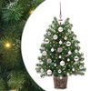 vidaXL Mű kar&aacute;csonyfa 150 LED-del &aacute;llv&aacute;nnyal Z&ouml;ld 75 cm PE &eacute;s PVC