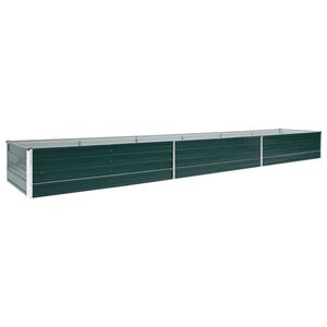 vidaXL z&ouml;ld horganyzott ac&eacute;l kerti magas&aacute;gy&aacute;s 480 x 80 x 45 cm