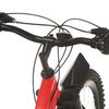 vidaXL 21 sebess&eacute;ges piros mountain bike 26 h&uuml;velykes ker&eacute;kkel 36 cm