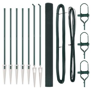 vidaXL Hevederes dr&oacute;tker&iacute;t&eacute;s t&uuml;sk&eacute;kkel 10 x 1,6 m PVC-bevonatos Ac&eacute;l