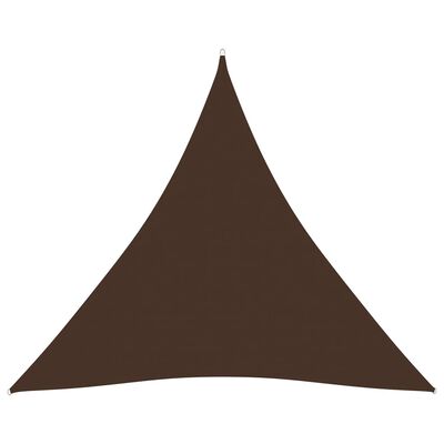 vidaXL barna háromszögű oxford-szövet napvitorla 3,6 x 3,6 x 3,6 m