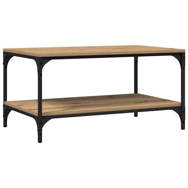 vidaXL Doh&aacute;nyz&oacute;asztal Artisan t&ouml;lgy 81 x 50 x 40 cm Faanyag