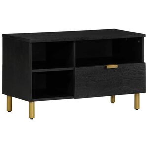 vidaXL fekete szerelt fa TV-szekr&eacute;ny 80 x 33 x 46 cm