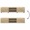 vidaXL TV szekr&eacute;ny garnit&uacute;ra fi&oacute;kkal polcokkal Sonoma t&ouml;lgy Faanyag