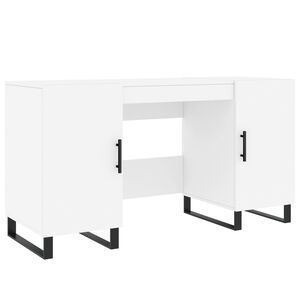 vidaXL feh&eacute;r szerelt fa &iacute;r&oacute;asztal 140 x 50 x 75 cm