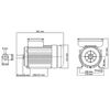 vidaXL 2 pólusú egyfázisú alumínium villanymotor 2,2kW / 3LE 2800 f/p