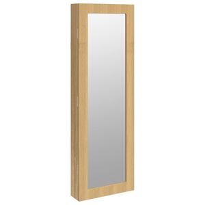 vidaXL falra szerelhető t&uuml;kr&ouml;s &eacute;kszerszekr&eacute;ny 30x8,5x90 cm