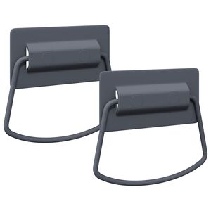 vidaXL Szekr&eacute;ny Foganty&uacute;k 2 db Antracit 85 x 45 mm F&eacute;m