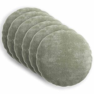 vidaXL P&aacute;rna huzat 6 db HEERLEN Z&ouml;ld &Oslash; 30 cm Chenille Sz&ouml;vet