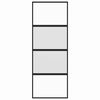 vidaXL fekete edzett üveg és alumínium tolóajtó 76 x 205 cm