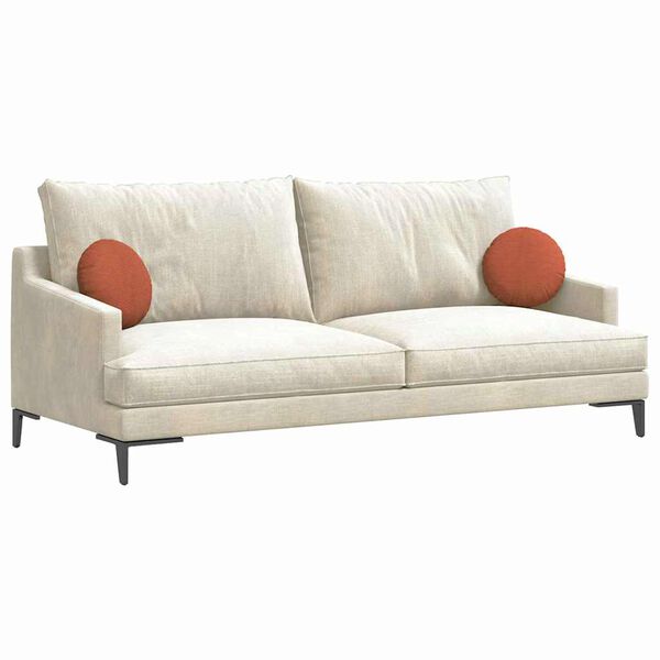 vidaXL &Uuml;lőp&aacute;rn&aacute;k 2 pcs Piros Narancs &Oslash; 30 cm B&aacute;rsonyos sz&ouml;vet