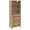 vidaXL Magasfi&uacute; Artisan t&ouml;lgy 69,5 x 34 x 180 cm Szerelt Fa