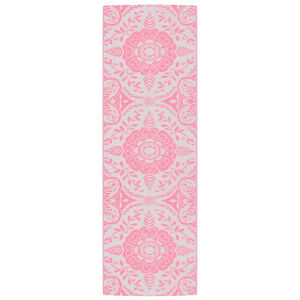 vidaXL k&uuml;lt&eacute;ri szőnyeg ARAKIL r&oacute;zsasz&iacute;n 80x250 cm PP