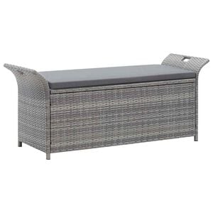 vidaXL sz&uuml;rke polyrattan t&aacute;rol&oacute;pad p&aacute;rn&aacute;val 138 cm