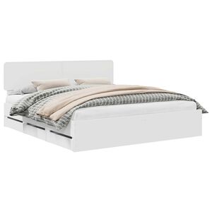 vidaXL &Aacute;gykeret fejt&aacute;ml&aacute;val fi&oacute;kkal Feh&eacute;r 200 x 200 cm M&eacute;rn&ouml;ki fa