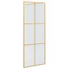 vidaXL Walk-in zuhanyfal Arany 80 x 195 cm edzett &uuml;veg