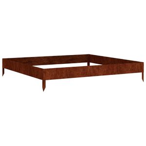 vidaXL corten ac&eacute;l kerti magas&aacute;gy&aacute;s 100 x 100 x 18,5 cm