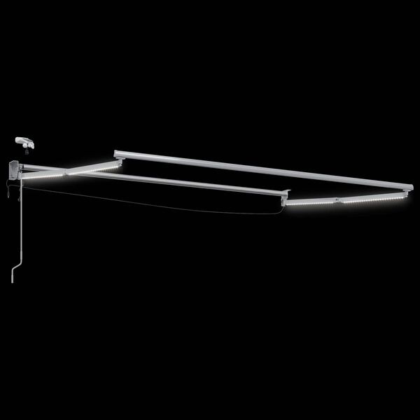 vidaXL Elektromos Kih&uacute;zhat&oacute; Napernyő Burgundi V&ouml;r&ouml;s 3 x 2,5 m